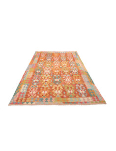 Tappeto Kilim Afghanistan 176x250 Arancio Terra 2