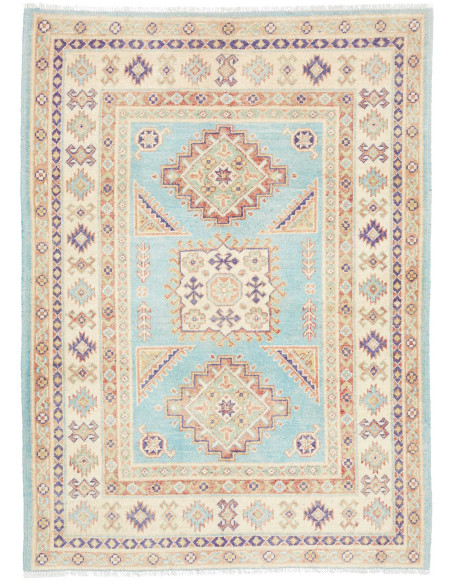 Rug Kazak Co 103x143 Muted Aqua Cream