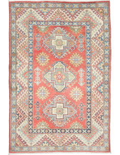 Rug Kazak Co 100x149 Terracotta Blue