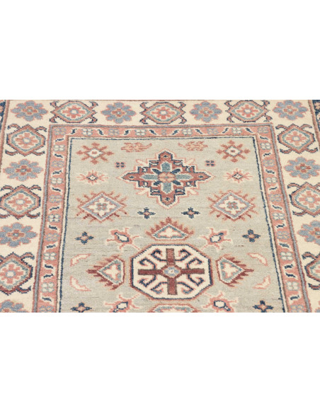 Rug Kazak Afghanistan 84x121 Sage Green Cream
