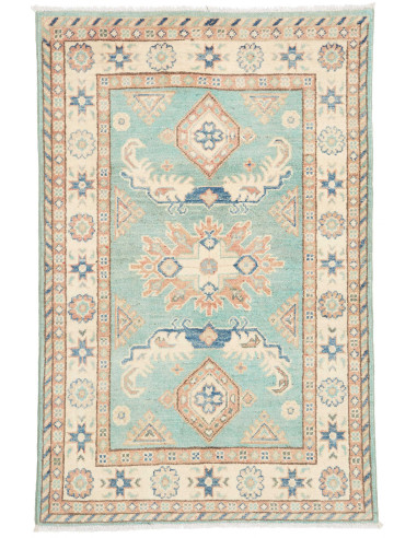 Tappeto Kazak Co Afgahnistan 82x126 Acquamarina