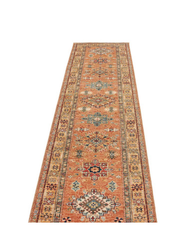 Rug Kazak Fine Pakistan 78x297 Terracotta Orang