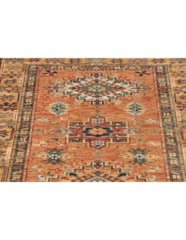 Rug Kazak Fine Pakistan 78x297 Terracotta Orang