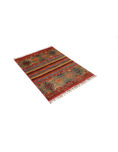 Rug Samarkand Pakistan 82x123 Red Blue
