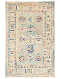 Tappeto Kazak Co Afgahnistan 100x151 Verde Acqu