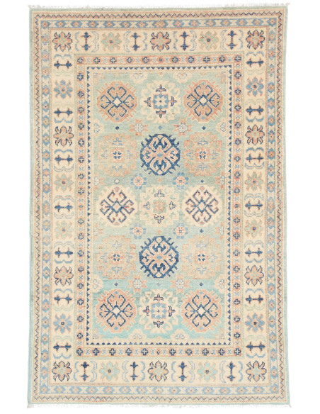 Rug Kazak Co 100x151 Aqua Green Beige