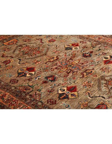 Tappeto Kazak Fine Pakistan 175x240 Beige Rosso