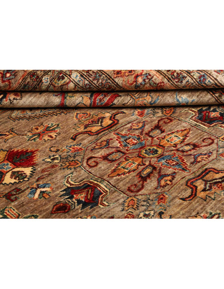 Tappeto Kazak Fine Pakistan 175x240 Beige Rosso