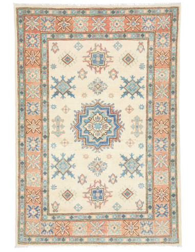 Rug Kazak Co 100x144 Cream Blue