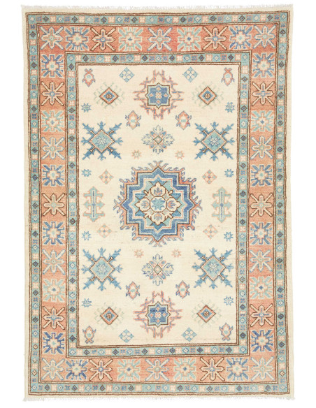 Rug Kazak Co 100x144 Cream Blue