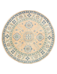 Tappeto Kazak Co Afgahnistan 149x151 Pesca Blu