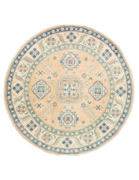 Tappeto Kazak Co Afgahnistan 149x151 Pesca Blu