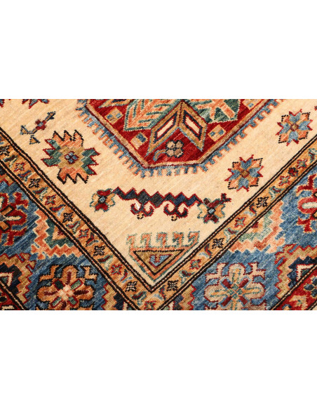 Rug Kazak Fine Pakistan 125x187 Ivory Blue