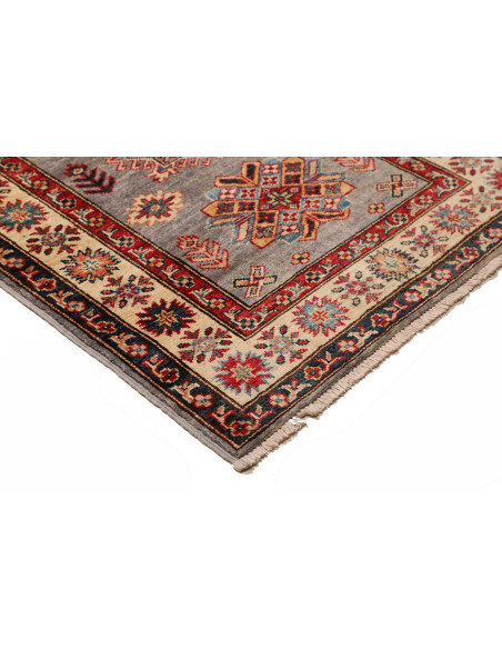 Rug Kazak Fine Pakistan 82x313 Grey-blue Red
