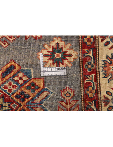 Rug Kazak Fine Pakistan 82x313 Grey-blue Red
