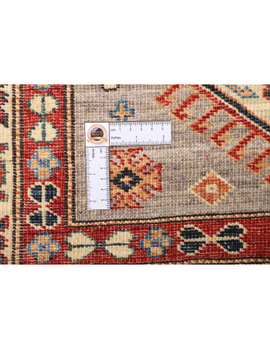 Tappeto Kazak Fine Pakistan 85x423 Grigio-beige