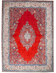 Tappeto Sarough Persia beige rosso 267x368