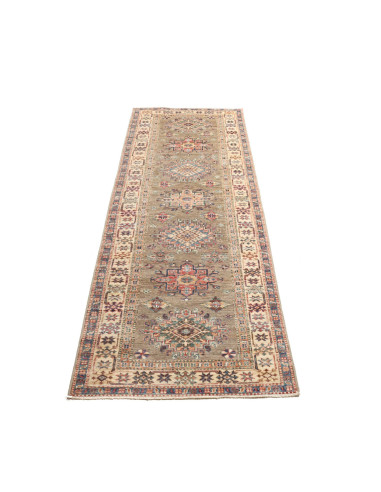 Tappeto Kazak Fine Pakistan 82x235 Marrone Terr