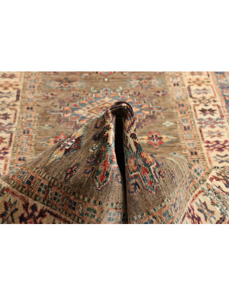 Tappeto Kazak Fine Pakistan 82x235 Marrone Terr