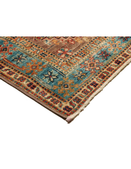 Tappeto Kazak Fine Pakistan 82x298 Marrone Terr
