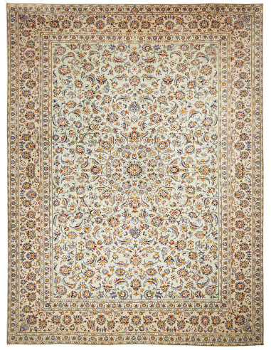 Rug Kashan Persia white maroon 305x407