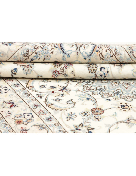 Tappeto Nain 9la Persia 160x270 Crema Blu