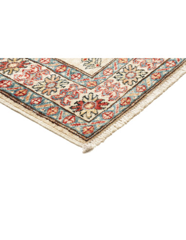Tappeto Kazak Fine Pakistan 80x242 Avorio Rosso