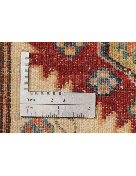 Tappeto Kazak Fine Pakistan 80x242 Avorio Rosso
