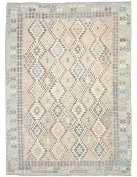 Tappeto Killim Afgahnistan 253x347 Blu Pastello