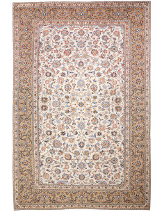 Tappeto Kashan Persia beige grigio 244x370