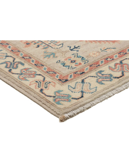 Tappeto Kazak Afghanistan 83x292 Beige Azzurro