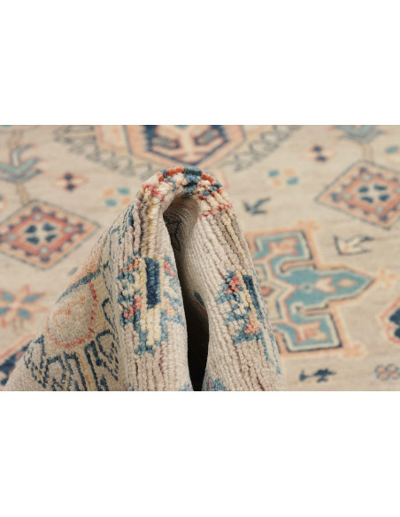 Tappeto Kazak Afghanistan 83x292 Beige Azzurro