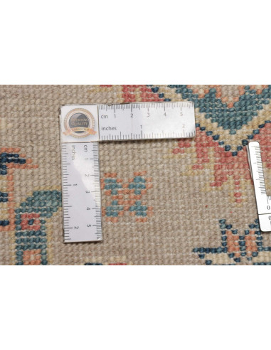 Tappeto Kazak Afghanistan 83x292 Beige Azzurro
