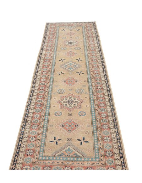 Tappeto Kazak Afghanistan 85x294 Beige