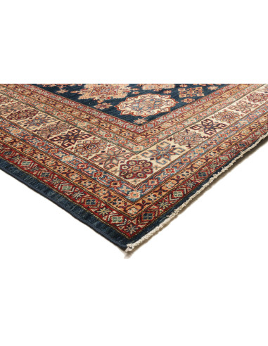 Rug Kazak Fine Pakistan 281x371 Navy Blue Beige