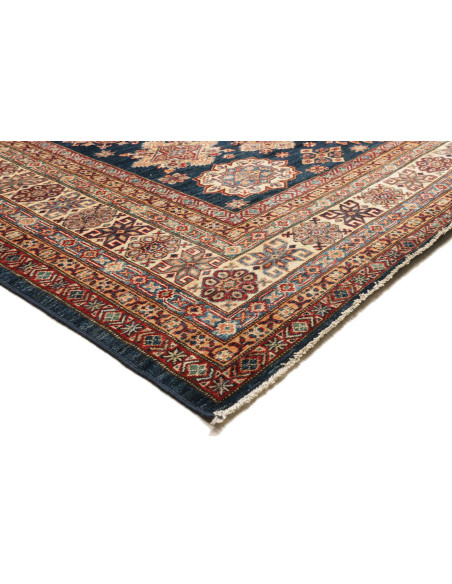 Rug Kazak Fine Pakistan 281x371 Navy Blue Beige