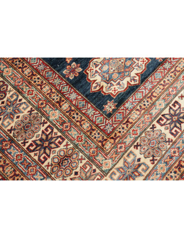 Rug Kazak Fine Pakistan 281x371 Navy Blue Beige