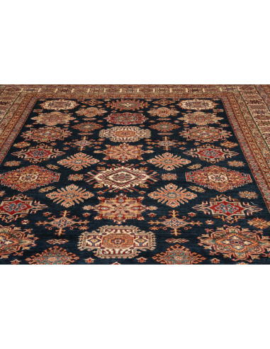 Rug Kazak Fine Pakistan 281x371 Navy Blue Beige