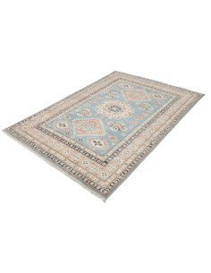 Tappeto Kazak Afghanistan 149x207 Azzurro Cielo 2