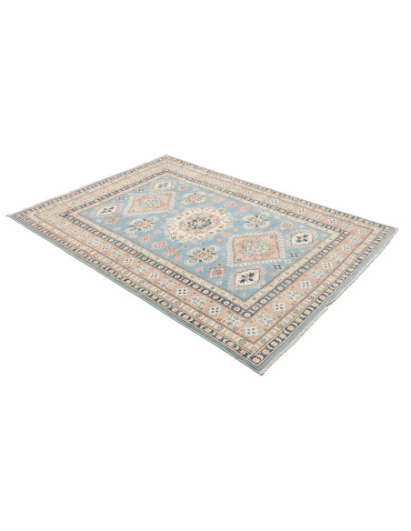 Tappeto Kazak Afghanistan 149x207 Azzurro Cielo