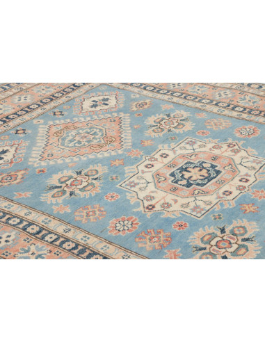 Tappeto Kazak Afghanistan 149x207 Azzurro Cielo