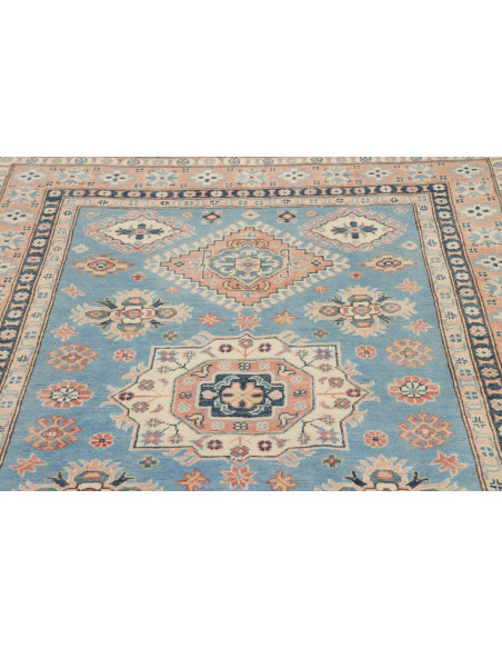 Tappeto Kazak Afghanistan 149x207 Azzurro Cielo