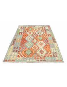 Rug Kilim Afghanistan 151x205 Turquoise Orange 2