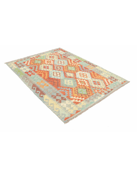 Rug Kilim Afghanistan 151x205 Turquoise Orange