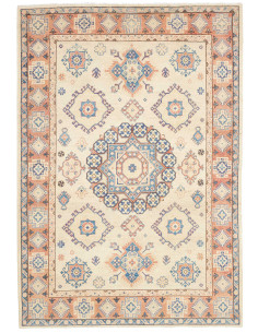 Rug Kazak Co 168x244 Cream Terracotta And Blue
