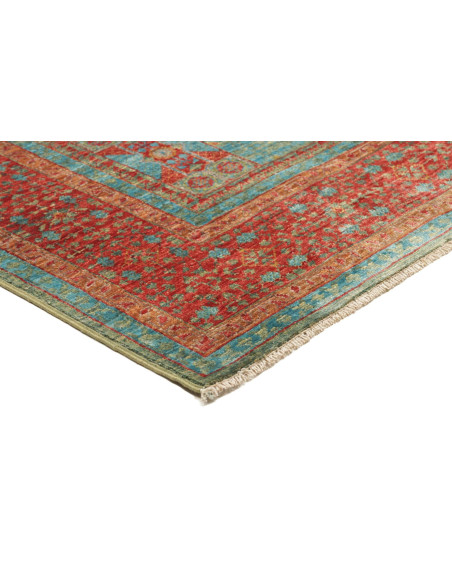 Rug Mamlouk Pakistan 124x182 Turquoise Terracot