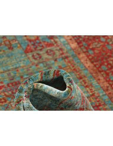 Rug Mamlouk Pakistan 124x182 Turquoise Terracot