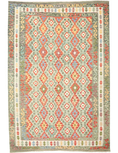 Tappeto Kilim Afghanistan marrone beige 202x294