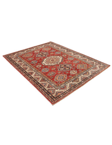 Tappeto Kazak Fine Pakistan 168x222 Rosso Crema