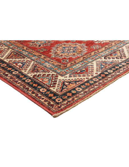 Tappeto Kazak Fine Pakistan 168x222 Rosso Crema